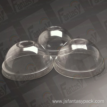 Rainbow 95mm PET Doom Plastic Lid For Cups